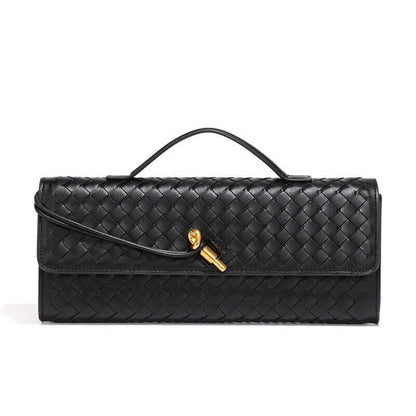 Luxury Black Leather Clutch Bag for Women | UK Fashion Accessory