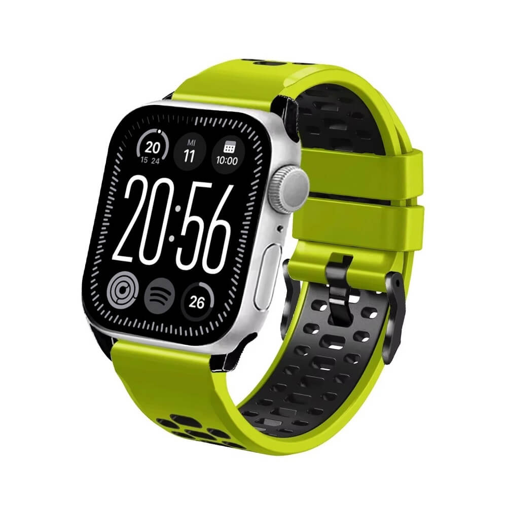 Breathable Sports Silicone Strap For Apple Watch 7 8 9 