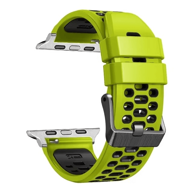 Breathable Sports Silicone Strap For Apple Watch 7 8 9 