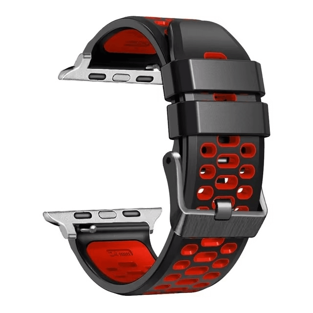 Breathable Sports Silicone Strap For Apple Watch 7 8 9 
