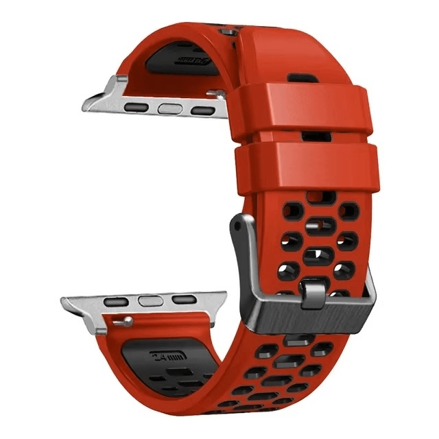 Breathable Sports Silicone Strap For Apple Watch 7 8 9 