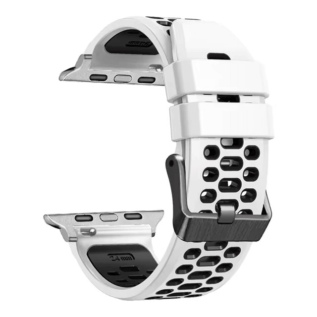 Breathable Sports Silicone Strap For Apple Watch 7 8 9 