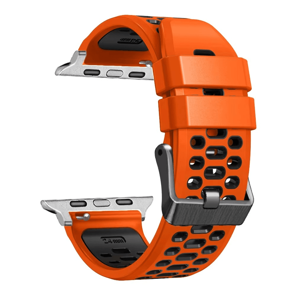 Breathable Sports Silicone Strap For Apple Watch 7 8 9 