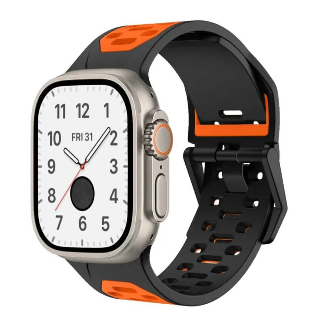 Breathable Sports Silicone Strap For Apple Watch Ultra 2