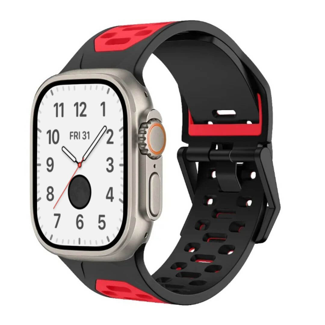 Breathable Sports Silicone Strap For Apple Watch Ultra 2