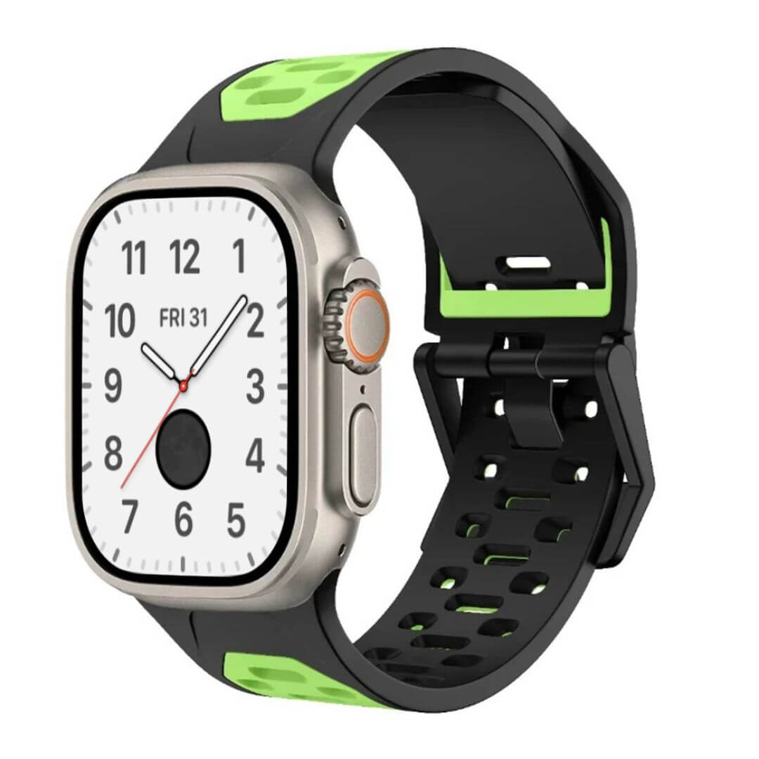 Breathable Sports Silicone Strap For Apple Watch Ultra 2