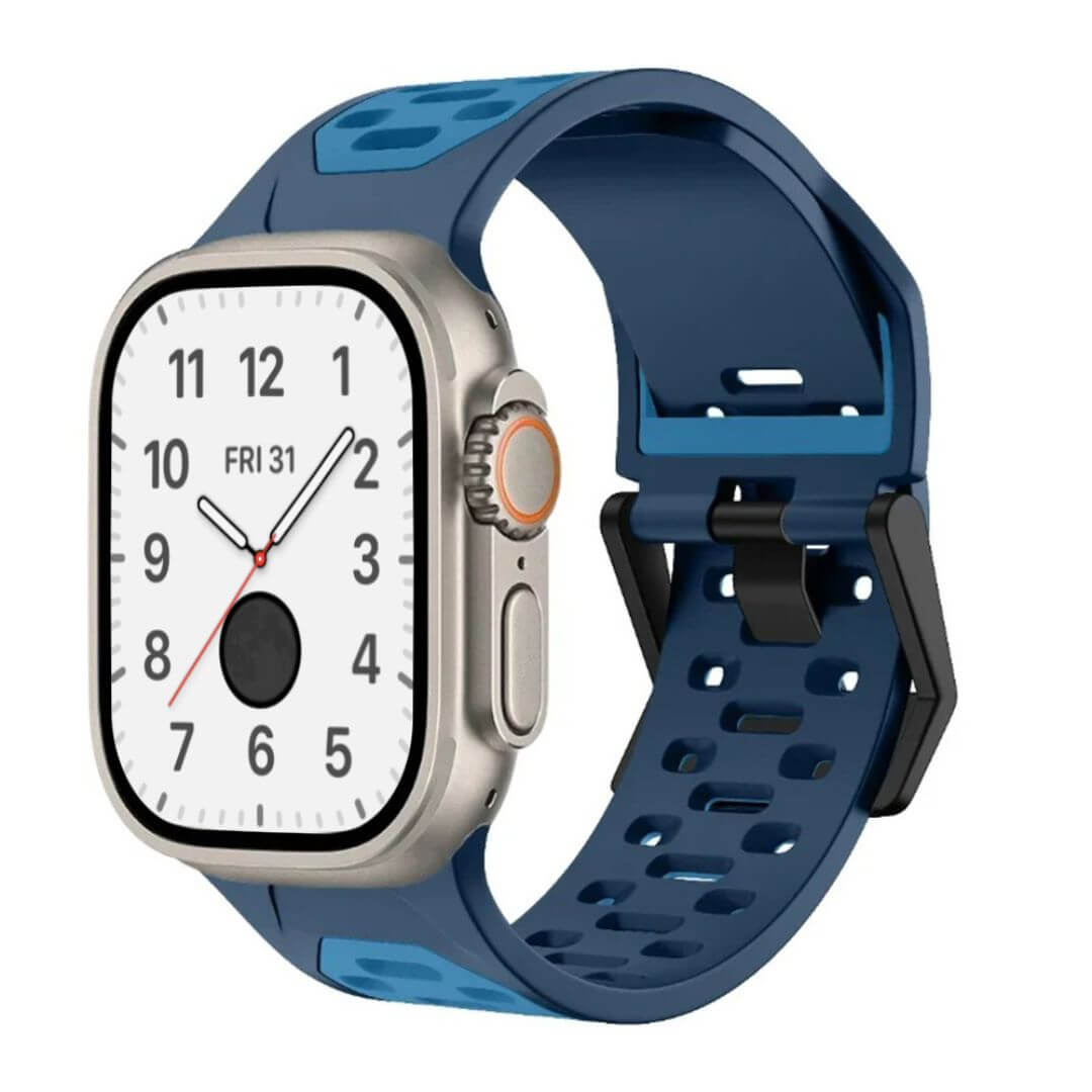 Breathable Sports Silicone Strap For Apple Watch Ultra 2