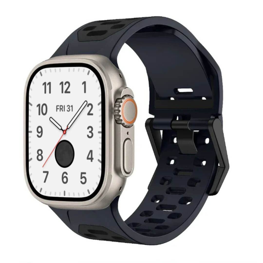 Breathable Sports Silicone Strap For Apple Watch Ultra 2