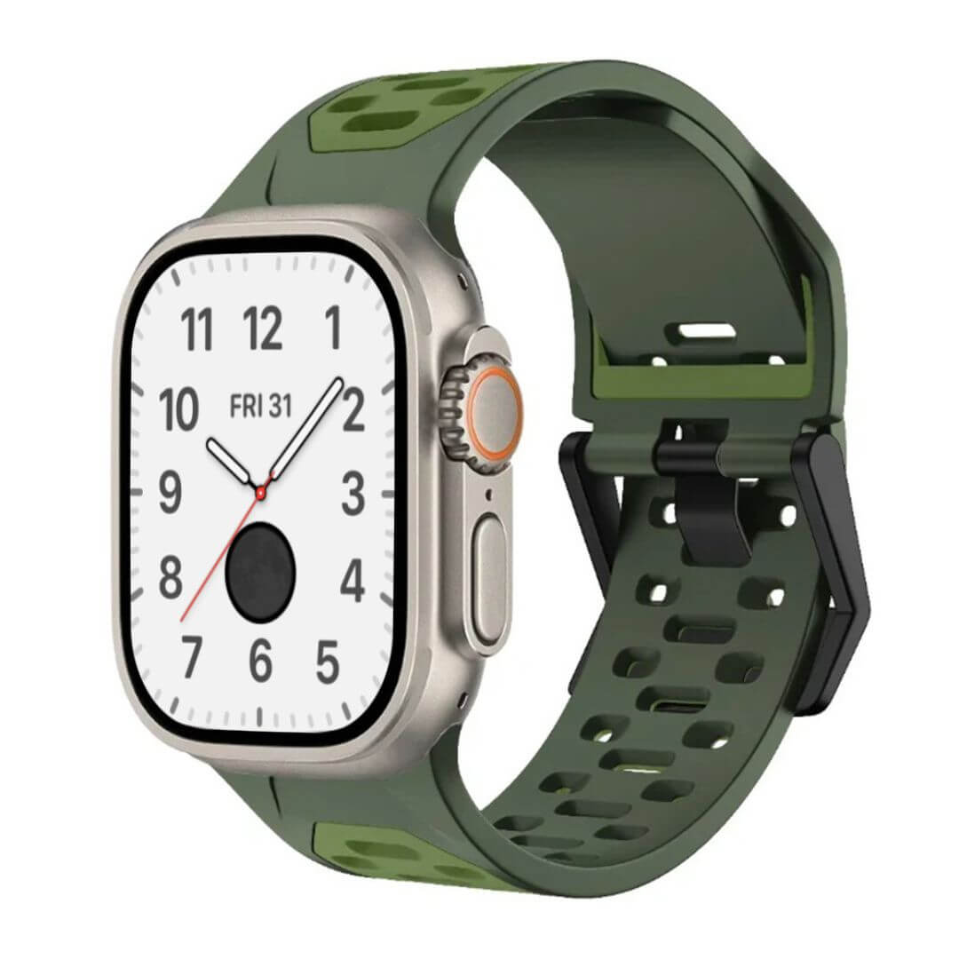 Breathable Sports Silicone Strap For Apple Watch Ultra 2