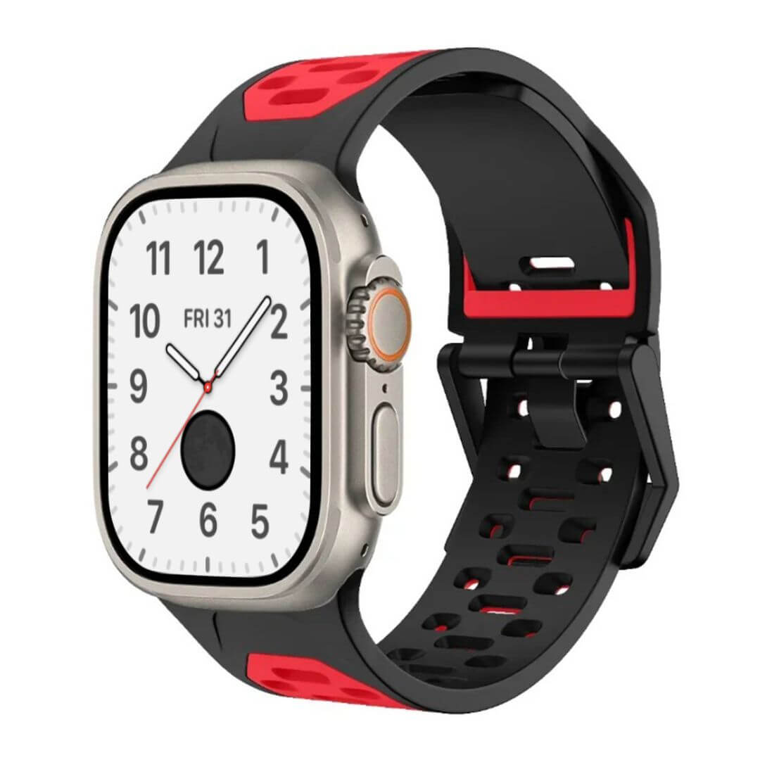 Breathable Sports Silicone Strap For Apple Watch Ultra 2