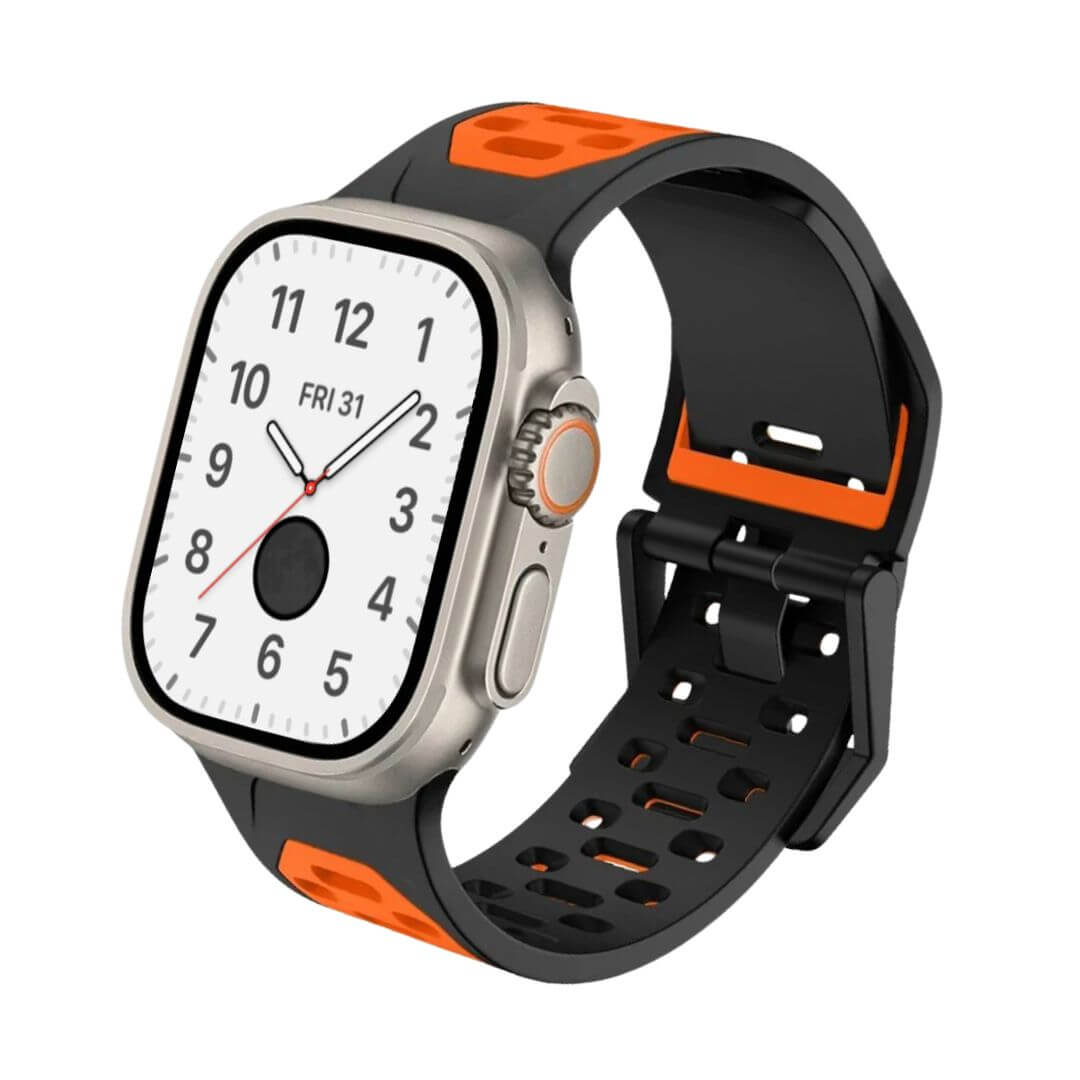 Breathable Sports Silicone Strap For Apple Watch Ultra 2