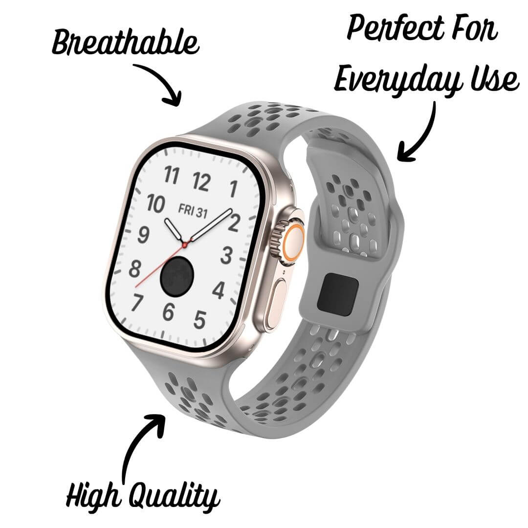 Breathable Silicone Strap For Apple Watch Ultra 2