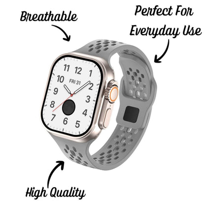 Breathable Silicone Strap For Apple Watch Ultra 2