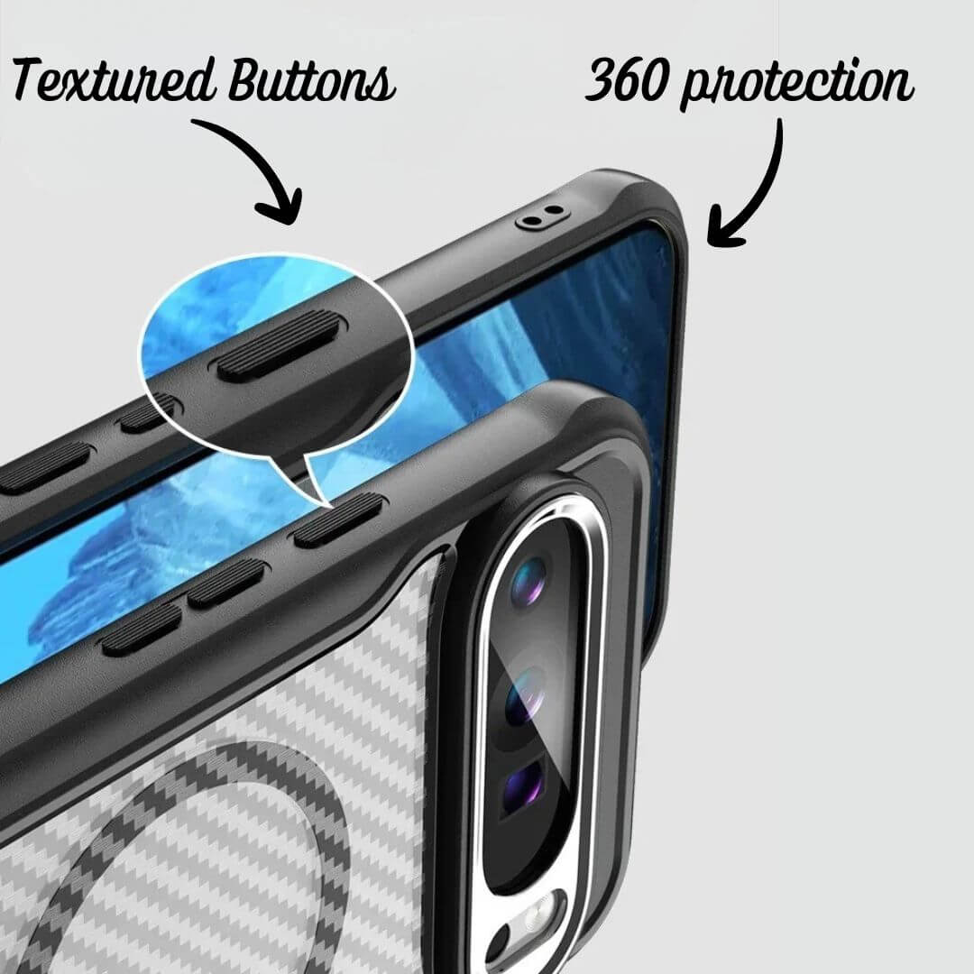 Shockproof Google Pixel 9 Pro Case Carbon Fiber Pattern – Pejayz