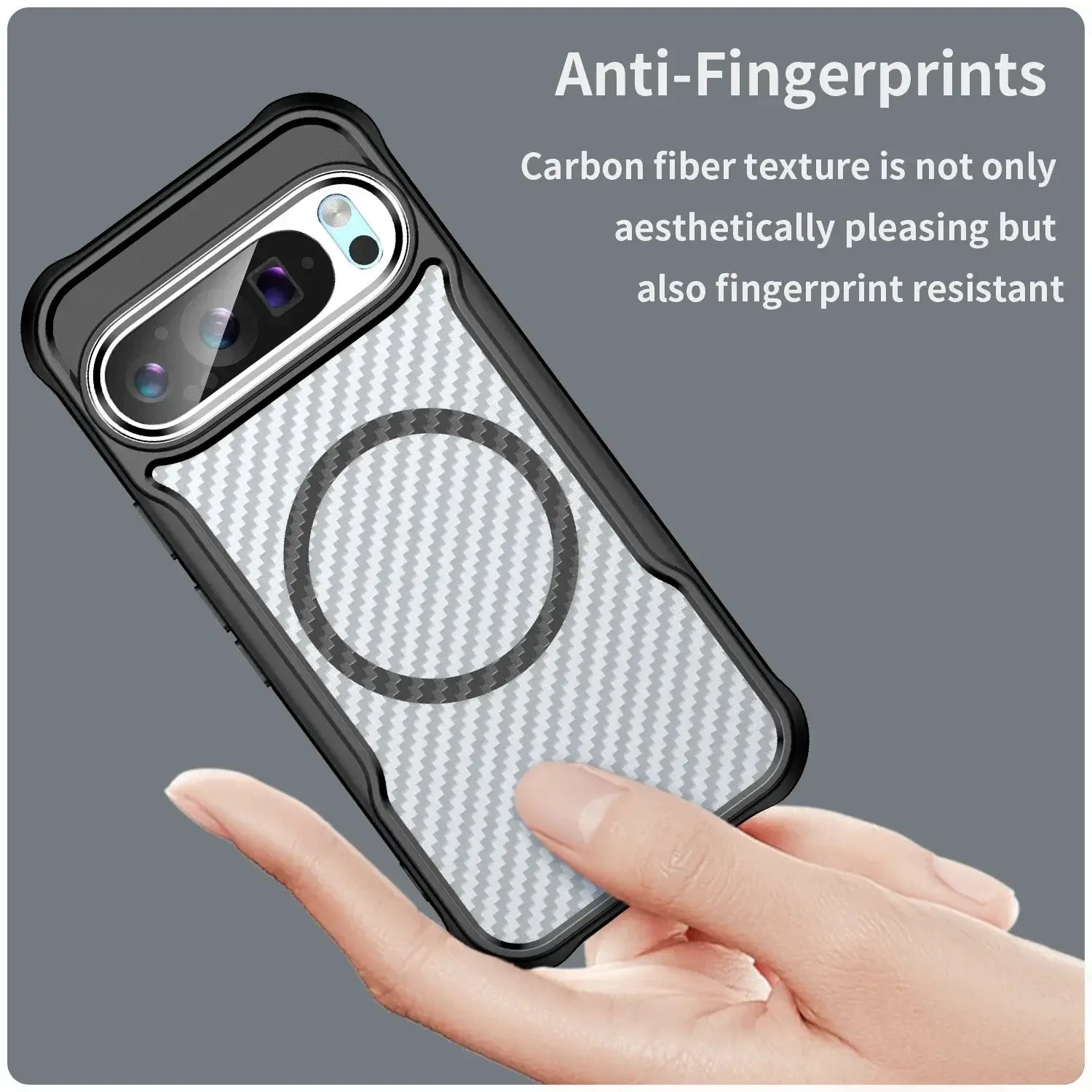 Shockproof Google Pixel 9 Pro Case Carbon Fiber Pattern – Pejayz