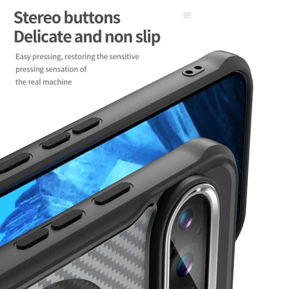 Shockproof Google Pixel 9 Pro Case Carbon Fiber Pattern – Pejayz