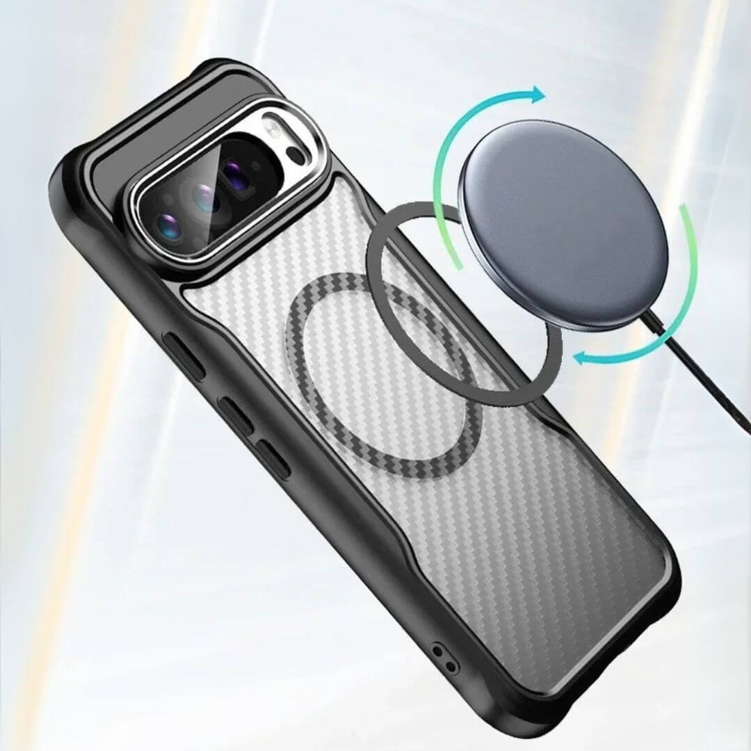 Shockproof Google Pixel 9 Pro Case Carbon Fiber Pattern – Pejayz