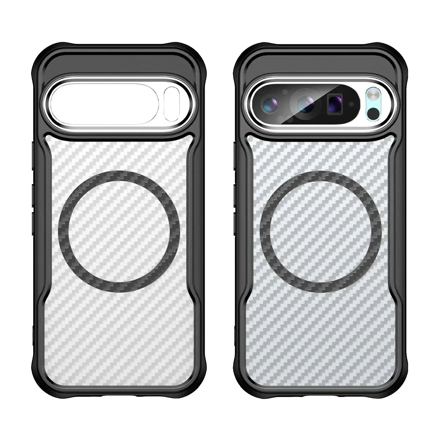 Shockproof Google Pixel 9 Pro Case Carbon Fiber Pattern – Pejayz