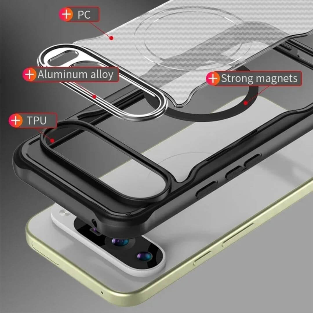 Shockproof Google Pixel 9 Pro Case Carbon Fiber Pattern – Pejayz