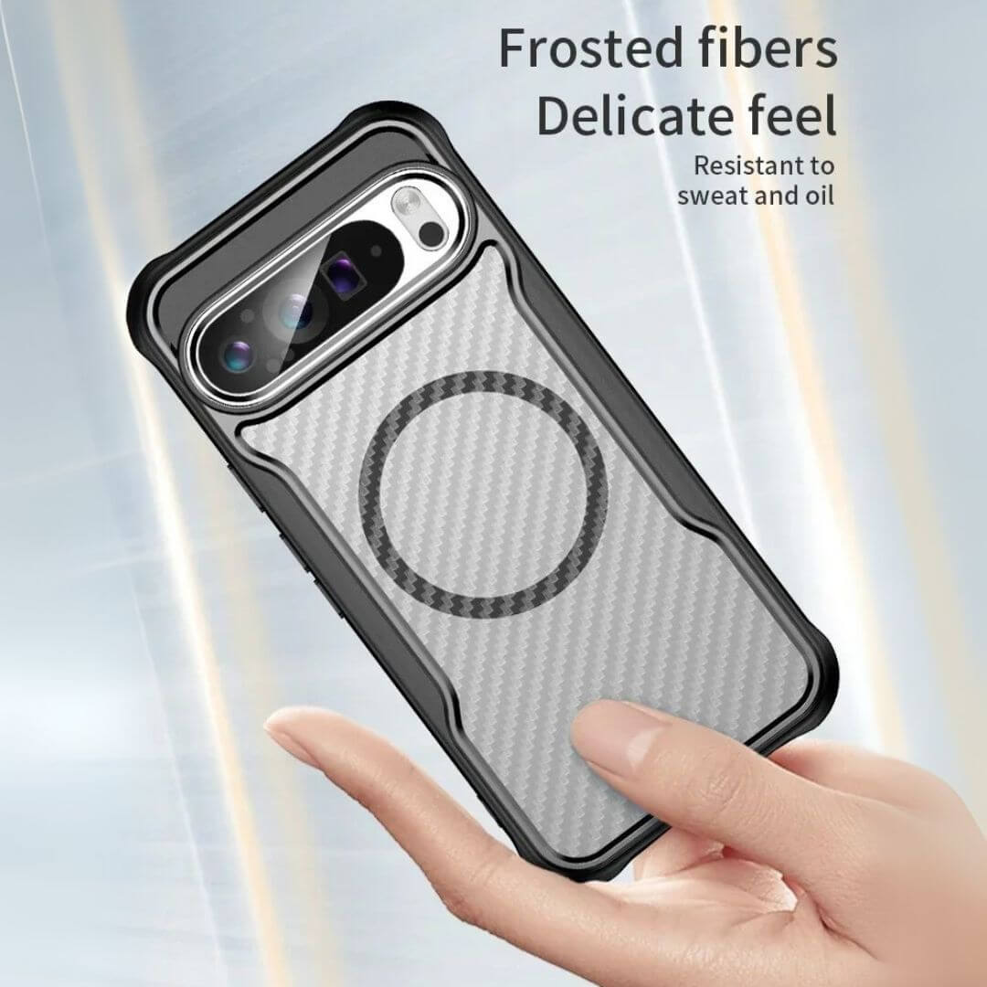 Shockproof Google Pixel 9 Pro Case Carbon Fiber Pattern – Pejayz