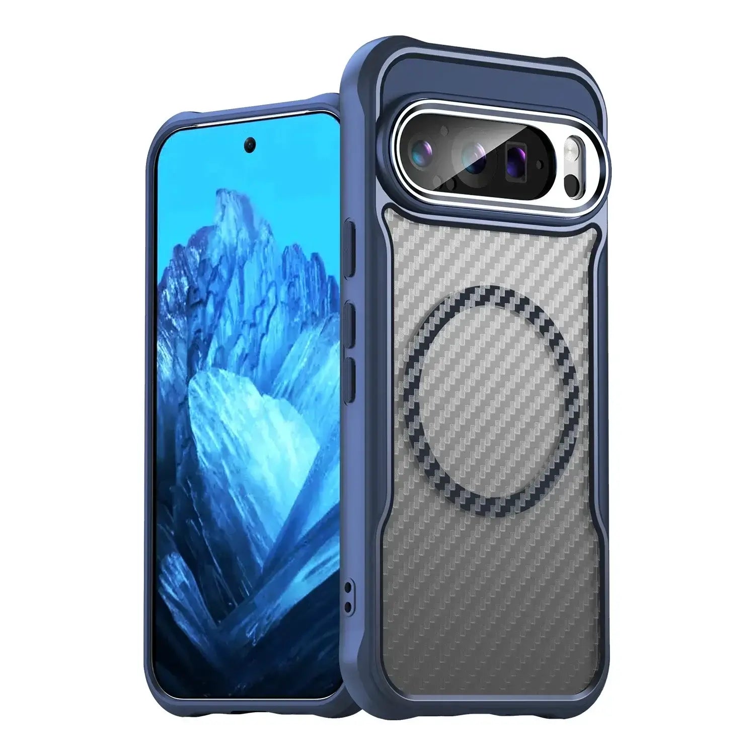 Shockproof Google Pixel 9 Pro Case Carbon Fiber Pattern – Pejayz