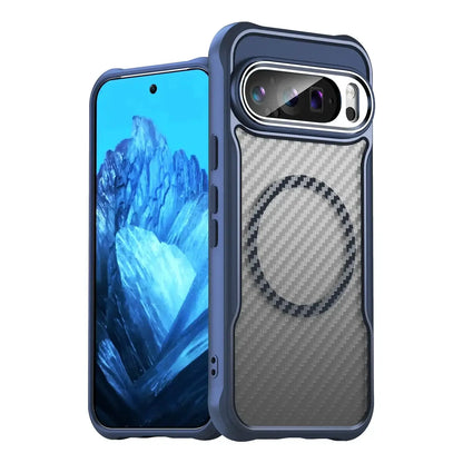 Shockproof Google Pixel 9 Pro Case Carbon Fiber Pattern – Pejayz