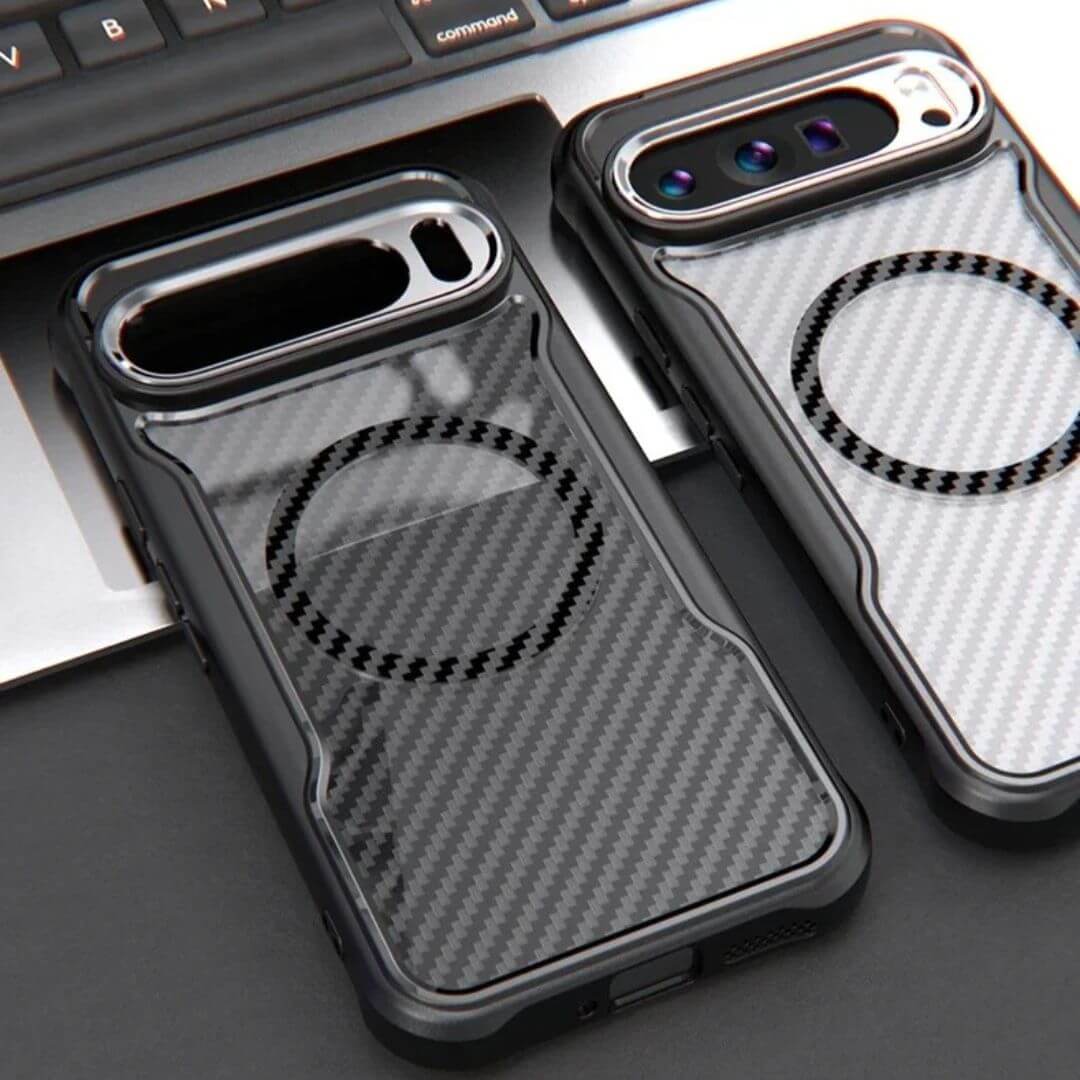 Shockproof Google Pixel 9 Pro Case Carbon Fiber Pattern – Pejayz
