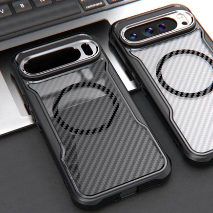 Shockproof Google Pixel 9 Pro Case Carbon Fiber Pattern – Pejayz