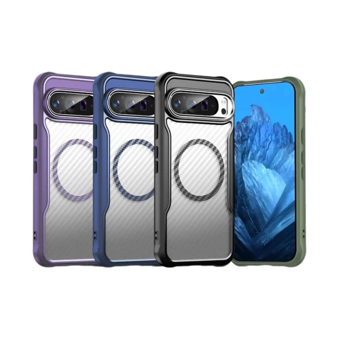 Shockproof Google Pixel 9 Pro Case Carbon Fiber Pattern – Pejayz