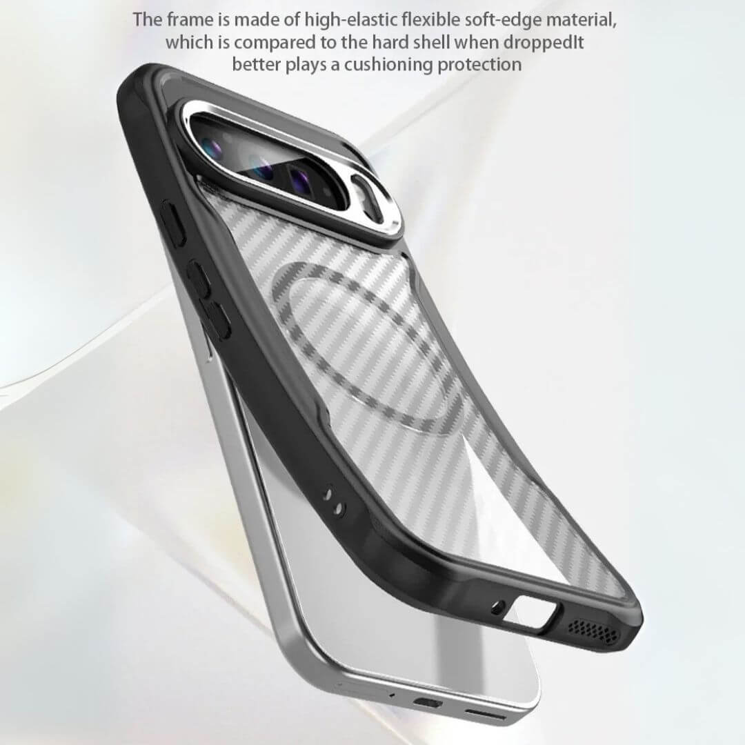 Shockproof Google Pixel 9 Pro Case Carbon Fiber Pattern – Pejayz