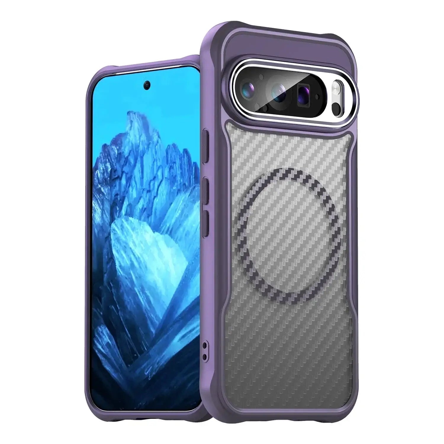 Shockproof Google Pixel 9 Pro Case Carbon Fiber Pattern – Pejayz