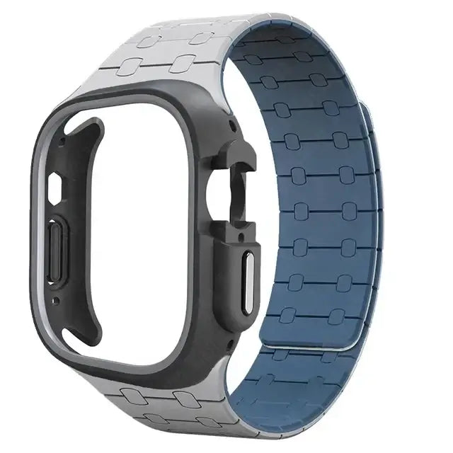 Case With Sporty Magnetic Silicone Strap For Apple Watch Ultra 2