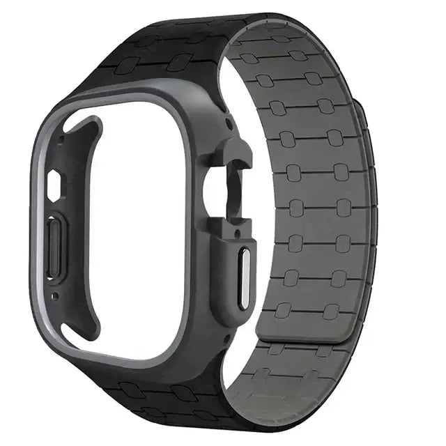 Case With Sporty Magnetic Silicone Strap For Apple Watch Ultra 2