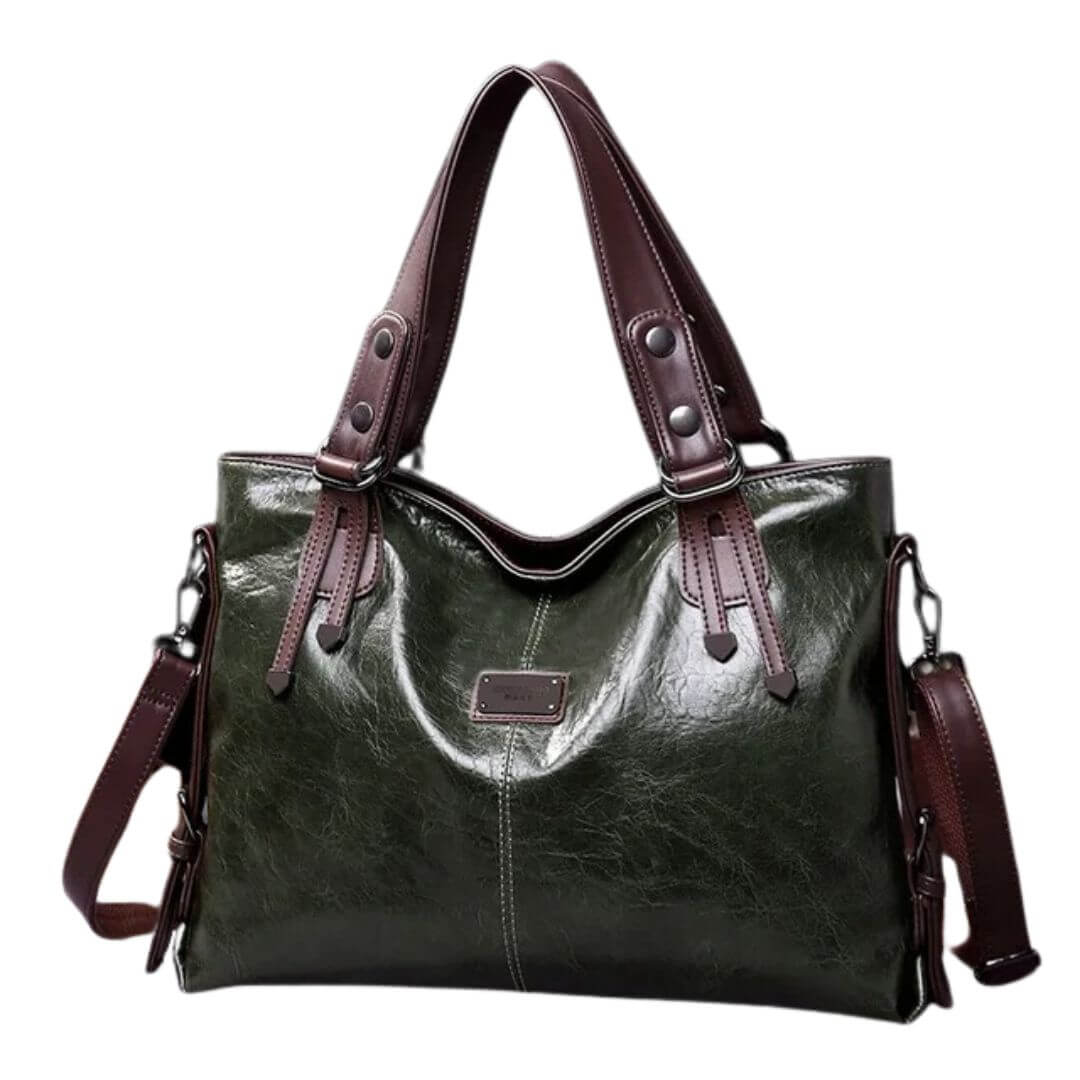 Classic Leather Shoulder Tote Bag for Women