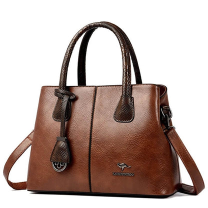 Classic Soft Leather Tote Handbags - Elegant & Spacious​