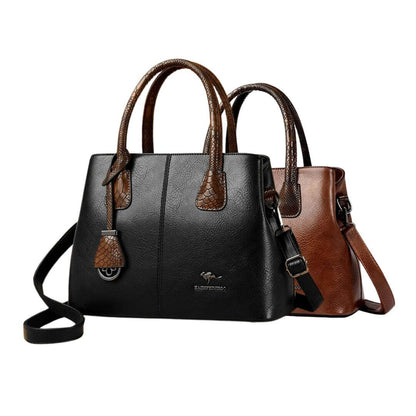 Classic Soft Leather Tote Handbags - Elegant & Spacious​