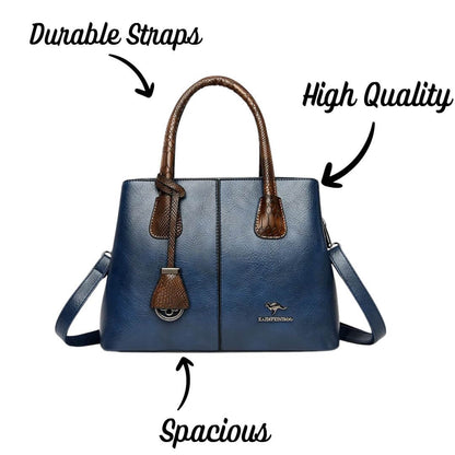 Classic Soft Leather Tote Handbags - Elegant & Spacious​