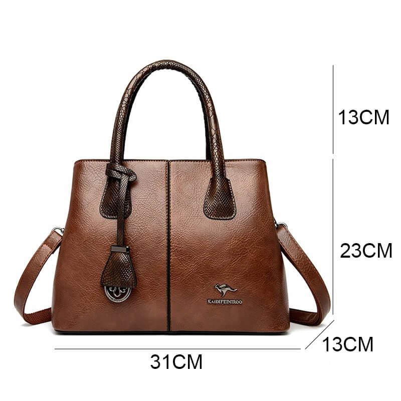 Classic Soft Leather Tote Handbags - Elegant & Spacious​