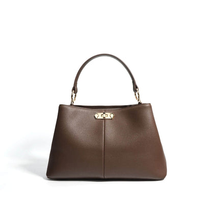 Classic Leather Top Handle Handbag