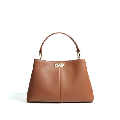 Classic Leather Top Handle Handbag