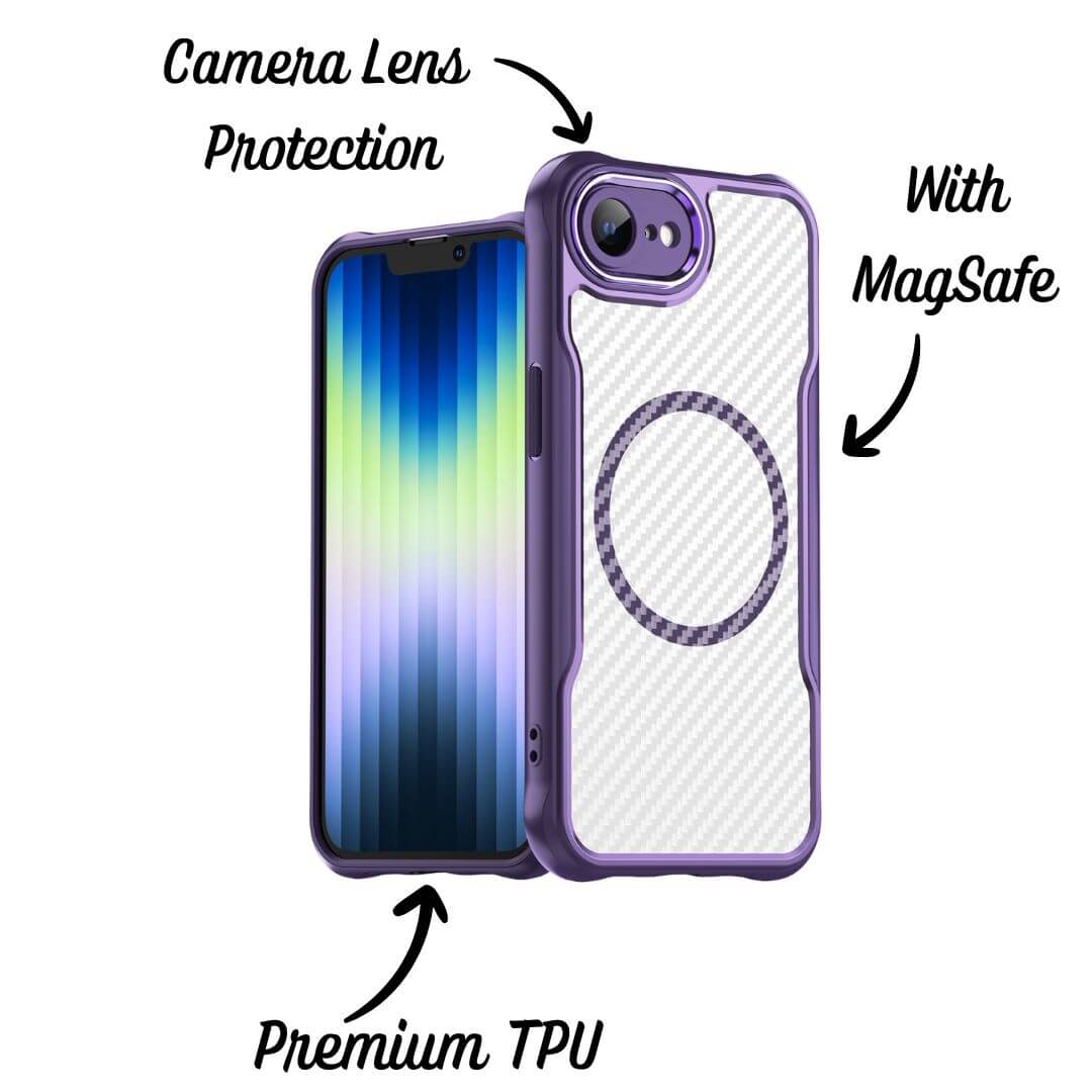 iPhone 16e Case – Carbon Fiber Shockproof Cover | Pejayz