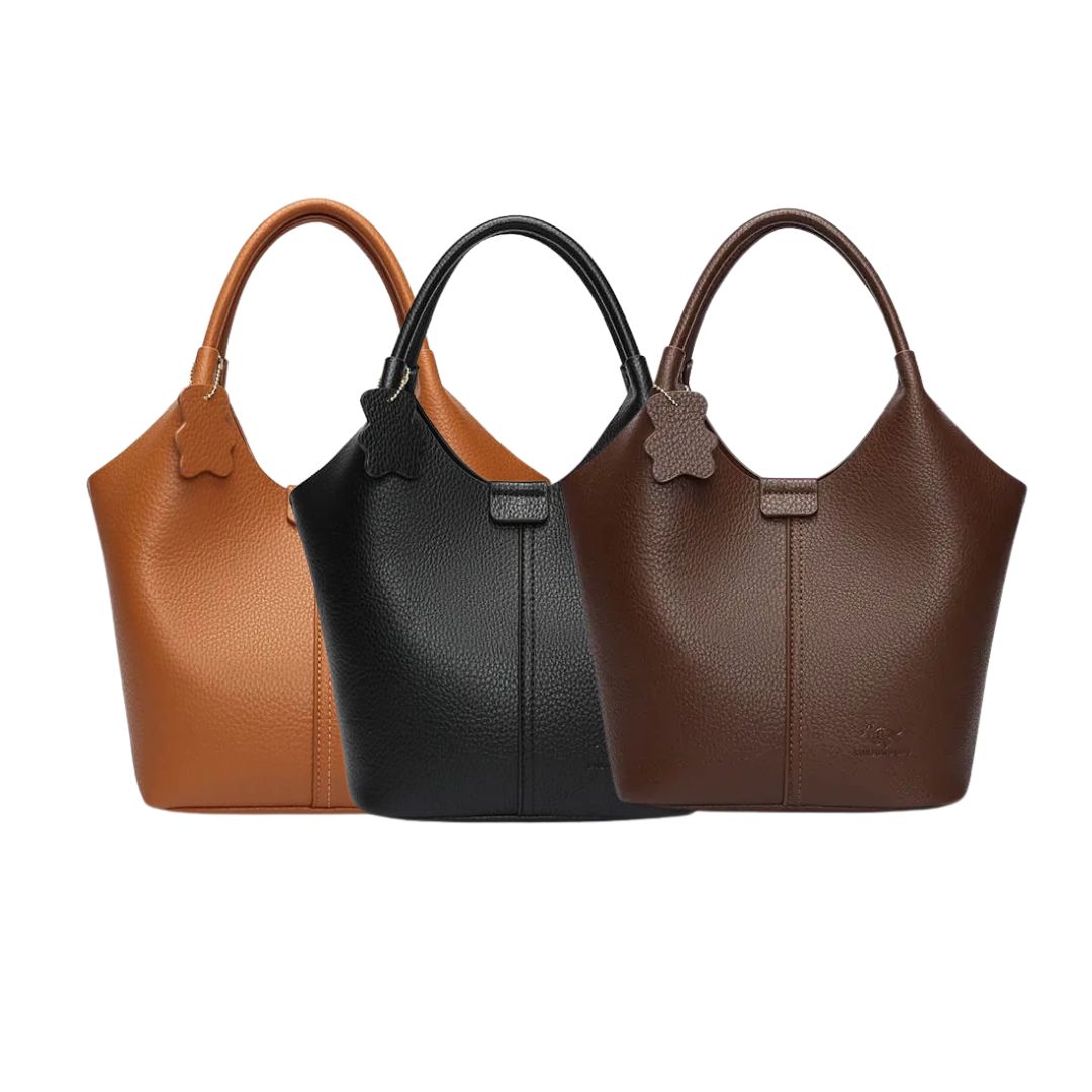 Premium Minimalist Leather Bucket Bag – Crossbody & Shoulder