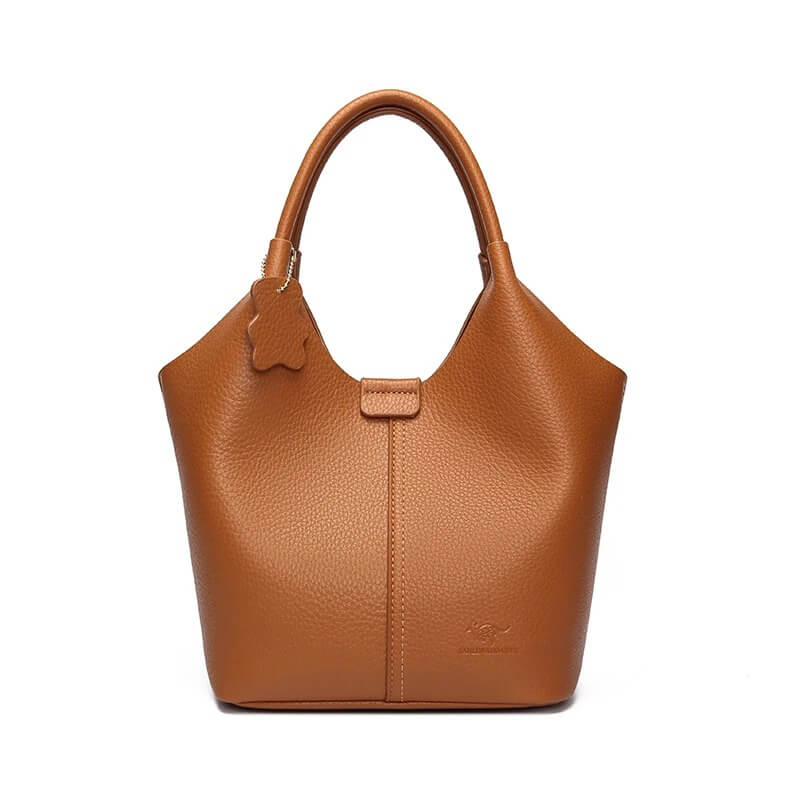 Premium Minimalist Leather Bucket Bag – Crossbody & Shoulder