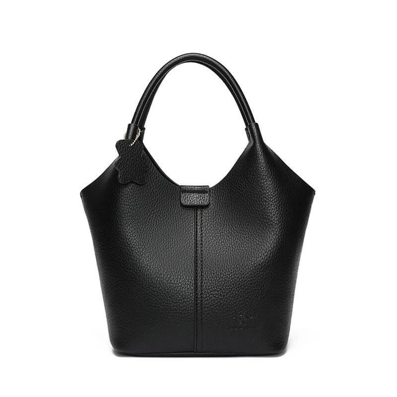 Premium Minimalist Leather Bucket Bag – Crossbody & Shoulder