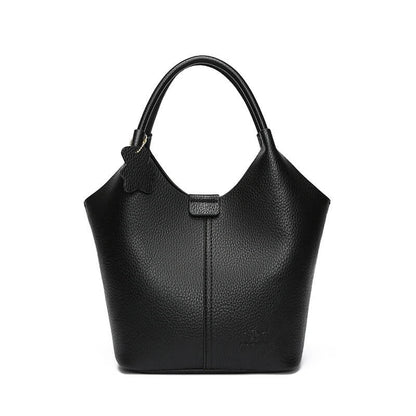 Premium Minimalist Leather Bucket Bag – Crossbody & Shoulder