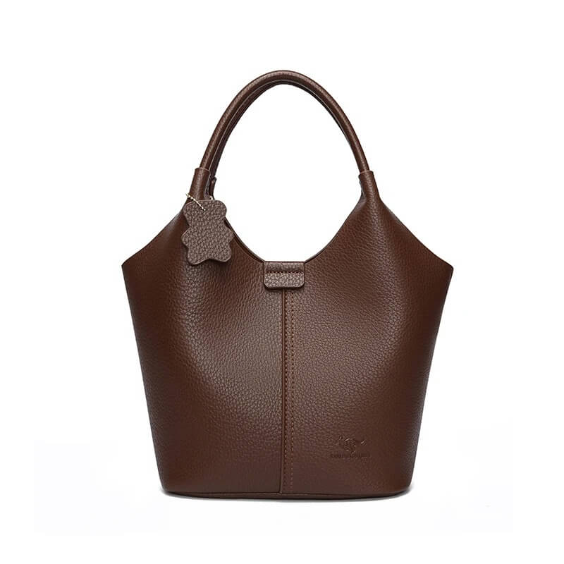 Premium Minimalist Leather Bucket Bag – Crossbody & Shoulder