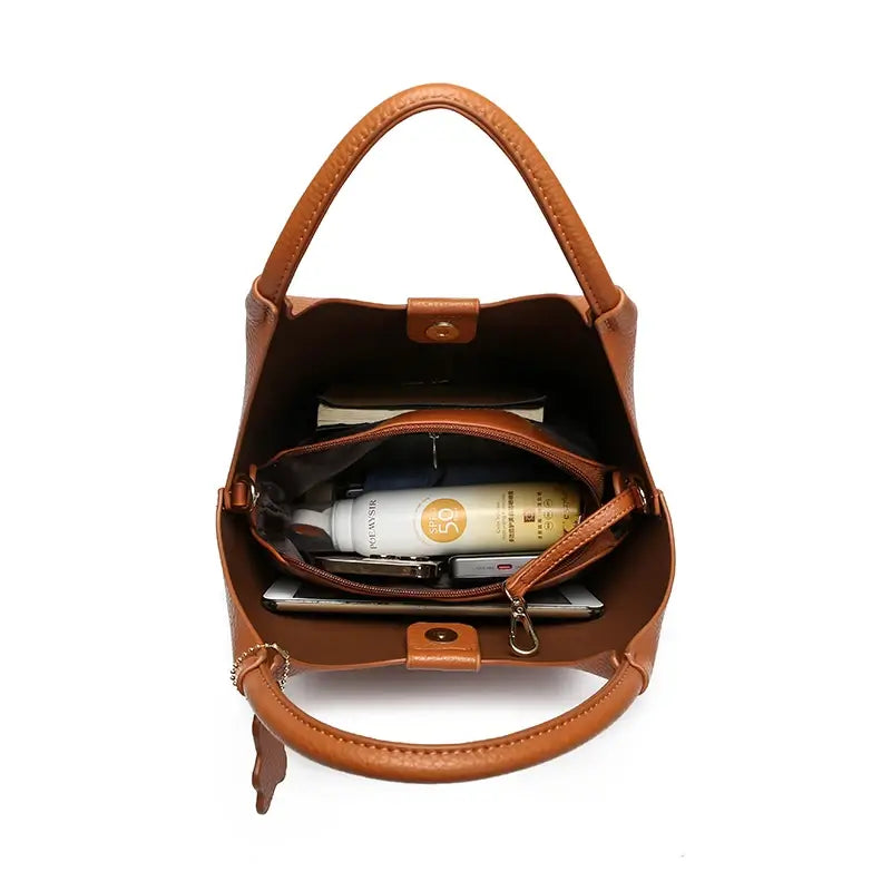 Premium Minimalist Shoulder And Crossbody Bucket Bag