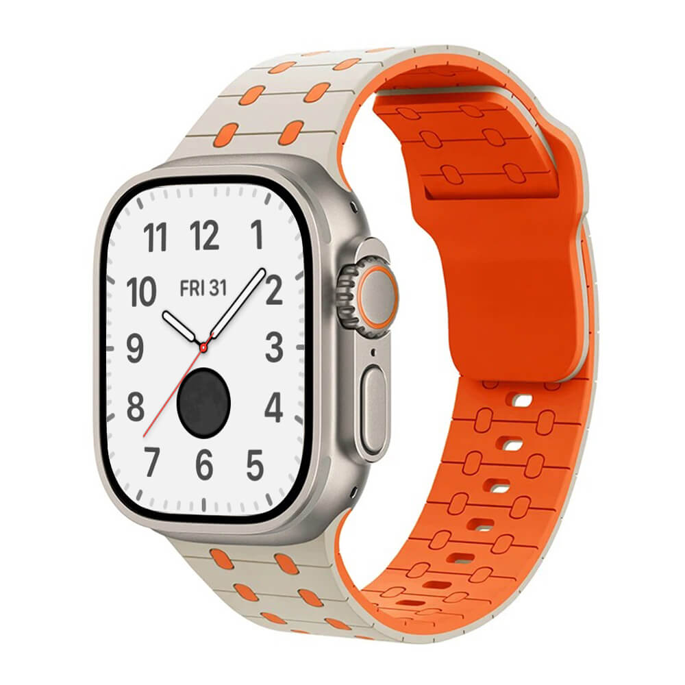 Dots Pattern Sports Silicone Strap for Apple Watch Ultra 2