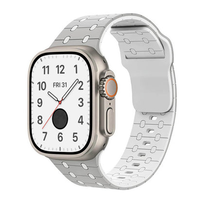 Dots Pattern Sports Silicone Strap for Apple Watch Ultra 2