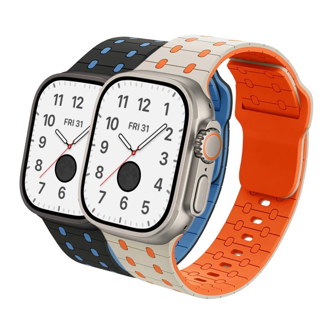 Dots Pattern Sports Silicone Strap for Apple Watch Ultra 2
